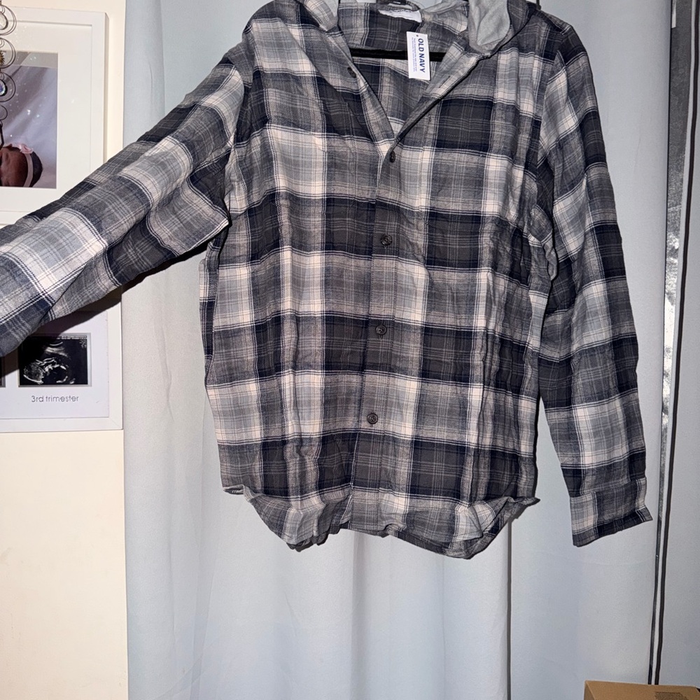 Brand New Old Navy Men Plaid Sweatshirt